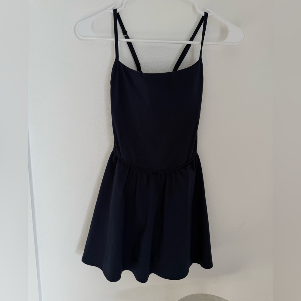 Hollister strappy dress with built in shorts XS navy